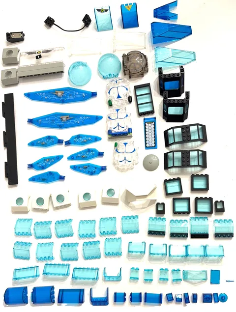 LEGO Star Wars Gungan Sub 7161 Cockpit Parts Lot - 30366px1 Forcefield Bubble + 