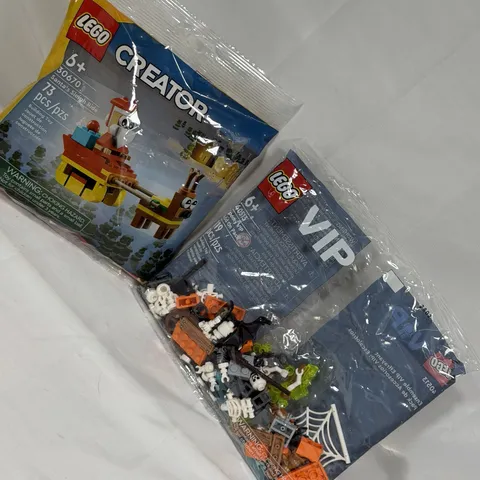 LEGO VIP 40513 Spooky Fun Add-On Pack Retired, & 30670 Santa's Sleigh Ride.