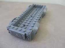 Lego 18924 Large Car Vehicle Frame Base Dark Gray with Mudguards & Grill Tile