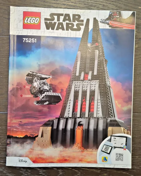 Lego Star Wars 75251 Darth Vader's Castle - Instruction Manual ONLY