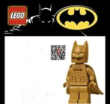 LEGO Batman Instruction Cover Promo from set #76330 Batman Logo Gold Batman