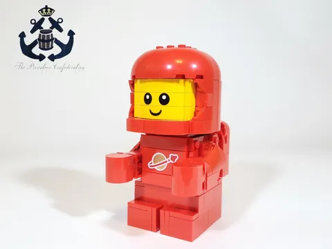 LEGO 2025 Classic Space Red Baby Astronaut Set 40767 BIG FIG Desk Display GWP