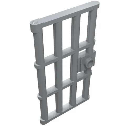 5x LEGO® Part 60621 - Door 1 x 4 x 6 Barred with Stud Handle