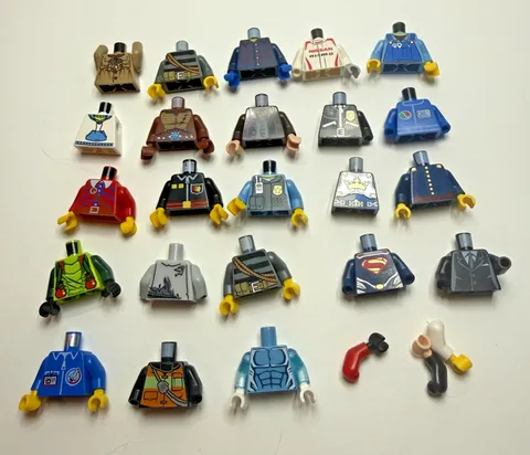 Lego Minifigure Parts and Pieces - Body, Torso, Arms, Hands
