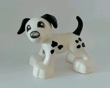 Lego Duplo Dalmatian Dog Figure 122J9 1.5"Tall