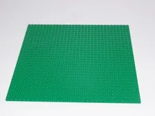 Lego Genuine Original Baseplate 32x32 Green 10" x 10" Plastic Square Studded