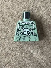 LEGO Minifigure Torso Sand Green Hoodie Skull and Crossbones Tattered Zombie