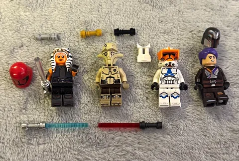 LEGO Star Wars Ahsoka Tano Sabine Wren Huyang 332nd Clone Minifigure Lot 75362