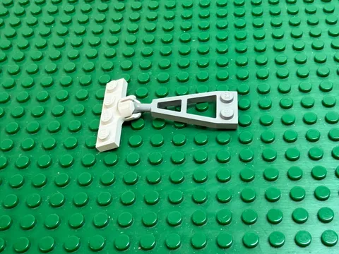 LEGO Old Gray Plate 1x2 Long Tow Ball White 1x4 Socket 4 Slots 6351 #3183c 2508