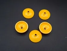 LEGO - 5x - Dish - Shell - 3x3 Inverted Radar - Yellow - Yellow - 43898