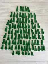 LEGO GREEN LOT 97 PCS 2X4 2X3 PLATE LEFT RIGHT WING VARIETY BUILDING PIECES