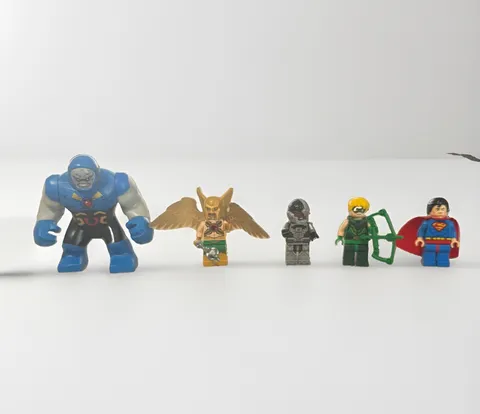 Hawkman, Darkseid, Cyborg, Superman, and Green arrow Lego Minifigure Set 76028 