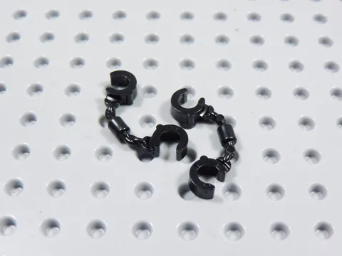 LEGO Lot of 2 Black Handcuffs Accessory Minifig BL