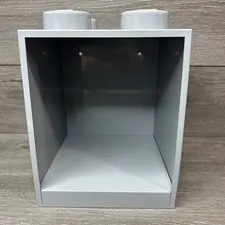 LEGO Storage Products: 41141740 4-Stud Brick Shelf Medium Stone Grey NEW