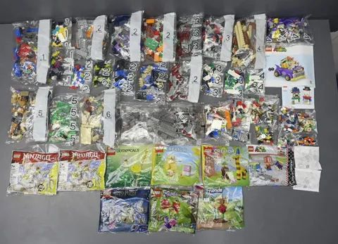 LEGO Building Kit Pieces/Parts/Bricks Lot 48 Mix Factory Sealed Bags/Books NEW