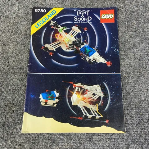 1985 Lego Light & Sound 6780 XT Starship Space Ship Legoland Manual Booklet Only