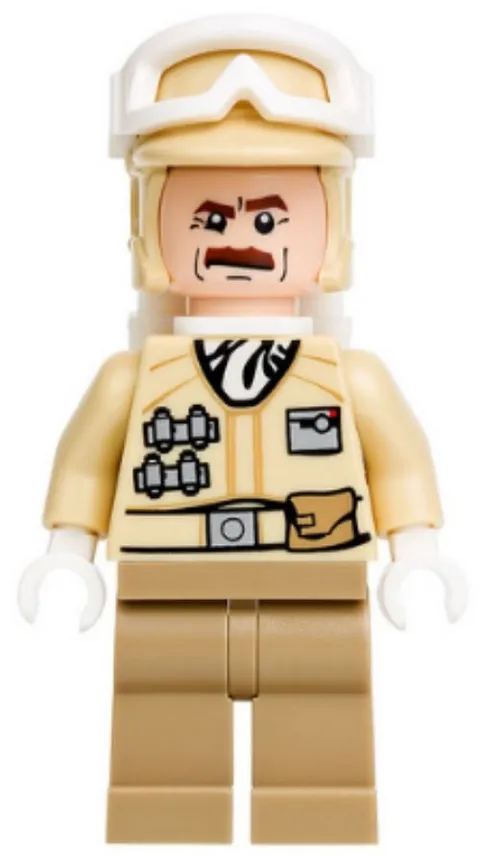 LEGO® Minifig sw0425 - Hoth Rebel Trooper Tan Uniform (Moustache)