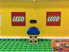 LEGO City Town Coast Guard Boat Captain Minifigure with Cap