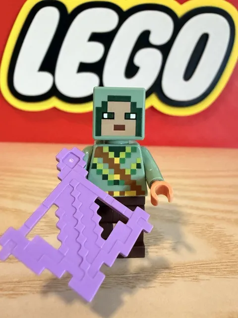 Lego Minecraft Arbalest Knight Minifigure With Accessory