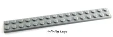 10 LEGO Light Bluish Grey Plate 2 x 16 (4282) - (10 Pieces)