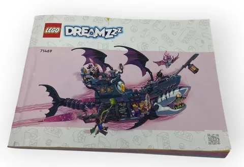 BOOKLET BOOK LEGO Dreamzzz 71469 Nightmare Shark Ship 1389 Piece Building Set