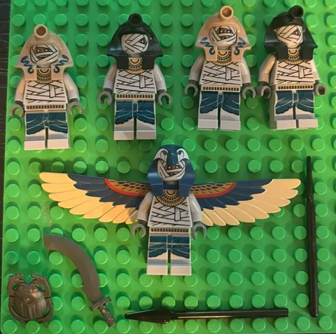 LEGO Pharaoh's Quest Lot Winged Mummy Minifigure Lot w/ Accessories PHA005 