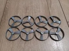 LEGO Bionicle Rhotuka Silver Spinner Lot (8) Total