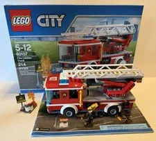 LEGO CITY: Fire Ladder Truck (60107) 100% Complete With Box And Instructions 