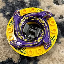 LEGO NINJAGO Spinjitzu Spinner Top Custom Printed Yellow Purple Black