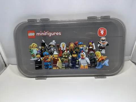 LEGO MiniFigures Series 8 Latching Storage Case With Dividers - Case Only
