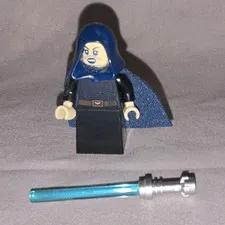 LEGO Star Wars Emperor Palpatine Minifigure w/ Blue Lightsaber