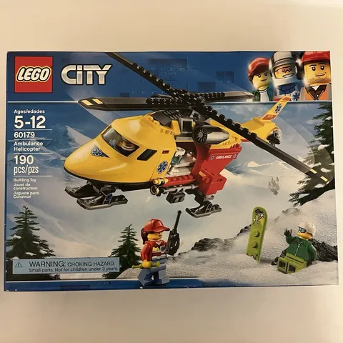 LEGO City Medical 60179 Ambulance Helicopter Set 190 pcs Ages 5-12 Box