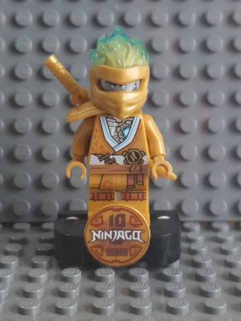 Lego Ninjago 71739  - Zane with Sword and Stand Minifigure - Used