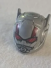 LEGO - Minifig, Helmet w/ Ear Antennae, Red Goggles & Stripes - Flat Silver