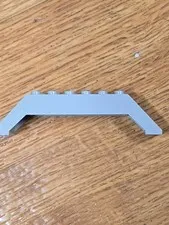 LEGO Slope 45 10 x 2 x 2 Double Roof Arch (1 PCS) 7144 7140 #30180 -- Gray