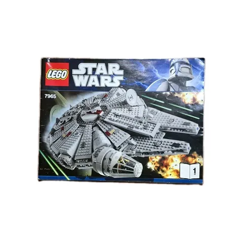 LEGO Star Wars 7965 Millennium Falcon Instruction Manual Book 1 ONLY