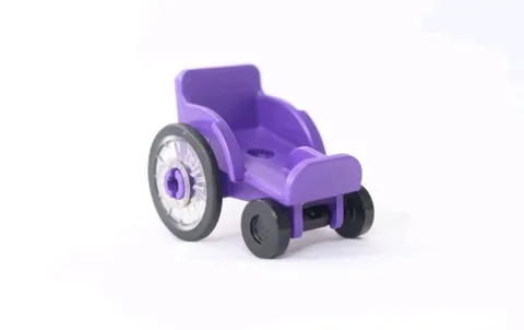 LEGO MINIFIGURE UTENSIL DARK PURPLE WHEELCHAIR