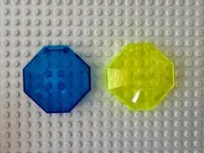 LEGO Windscreen 6 x 6 x 2 Octagonal Canopy without Axle Hole 2418a