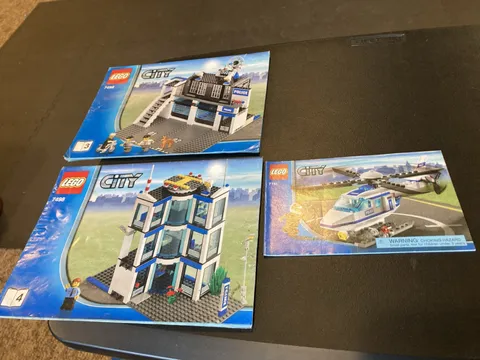 LEGO City 7741 7498 Police Station Instruction Manuals 3 & 4 Only Lot 005