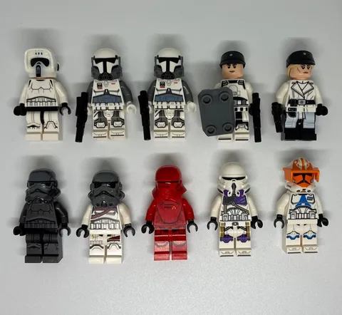 HUGE Lot Of Rare Star Wars Lego Minifigures *PERFECT CONDITION*Only Troopers Lot