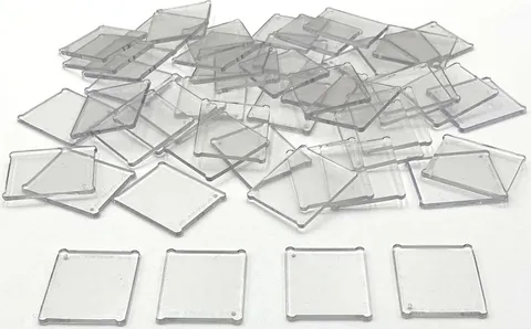 Lego 50 New Trans-Clear Transparent Glass for Window 1 x 3 x 3 Flat Front Parts