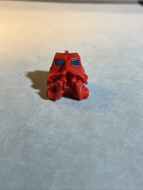 Bionicle head connector block Red Trans -Md blue eye/ brain stalk 32553, 32554