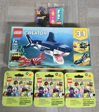 LEGO CREATOR 31088 Deep Sea Creatures - Plus Series 27 CMF 71048 & Vidiyo Mini