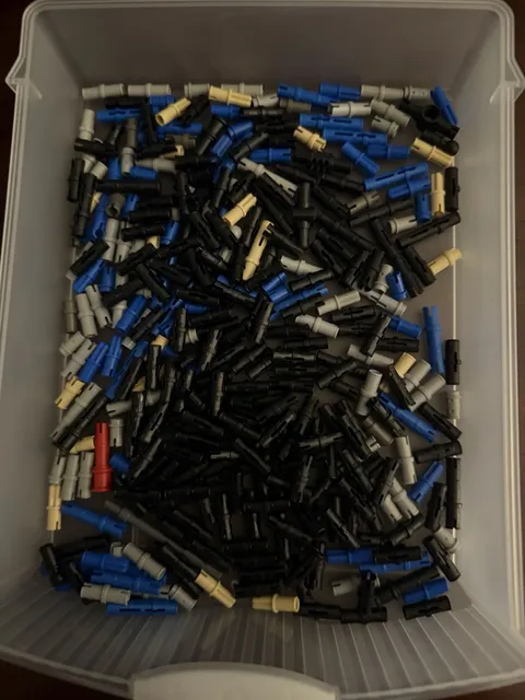 LEGO Technic Connector & Axle Pins Bulk Lot Mixed Colors Plastic Bag