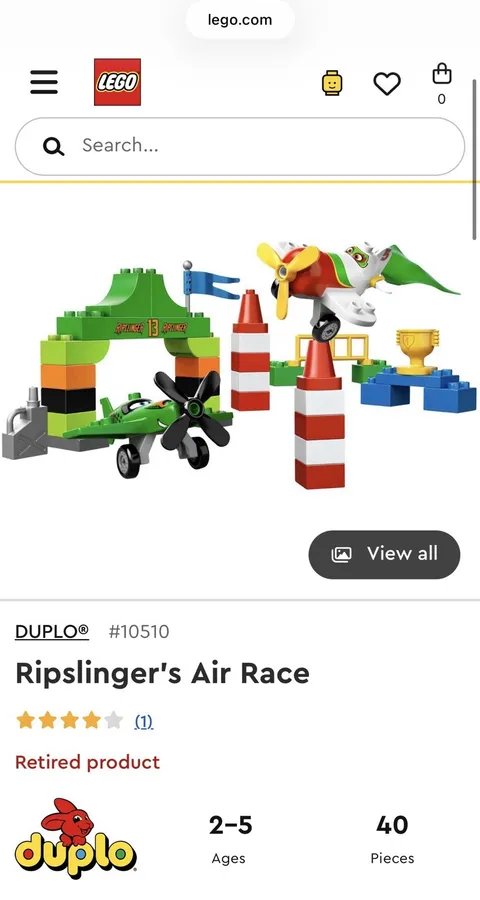LEGO Duplo Disney Planes Ripslinger S Air Race 100% Complete No Box