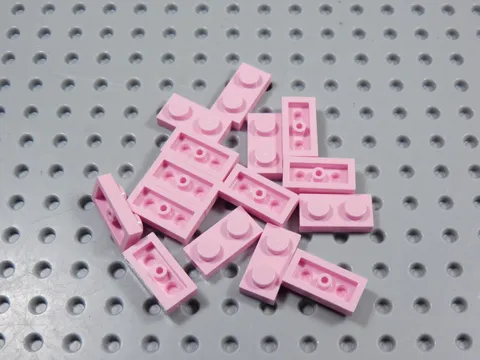 LEGO Lot of 15 Pink 1x2 Plates BN
