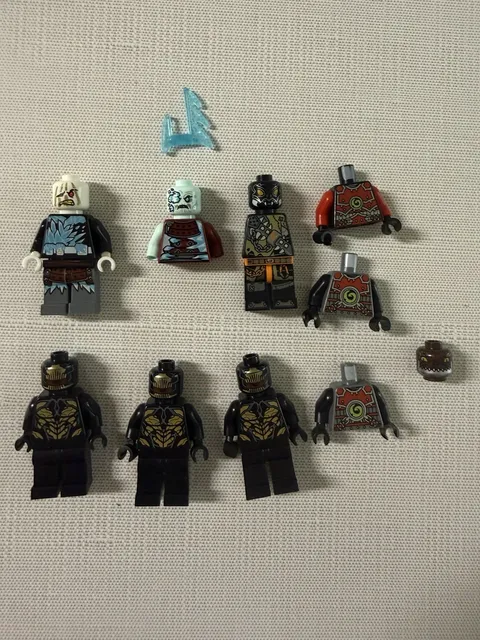 LEGO Ninjago Villains Minifigure Lot - Stone Warriors, Ice General, Serpentine