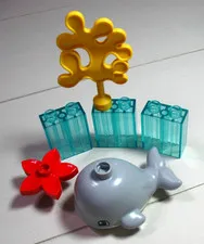 LEGO® Duplo Whale Flower Coral Ocean Nature Wildlife Animal Lot