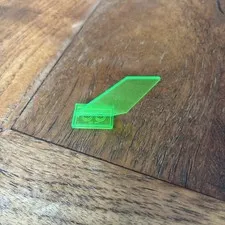 LEGO Trans Bright Green (fluorescent) Tail Shuttle 18989