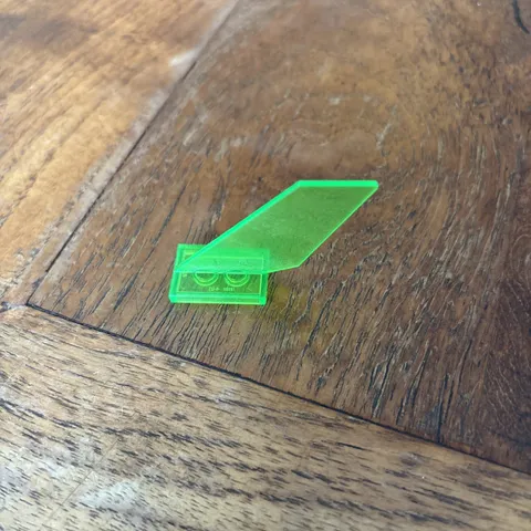 LEGO Trans Bright Green (fluorescent) Tail Shuttle 18989